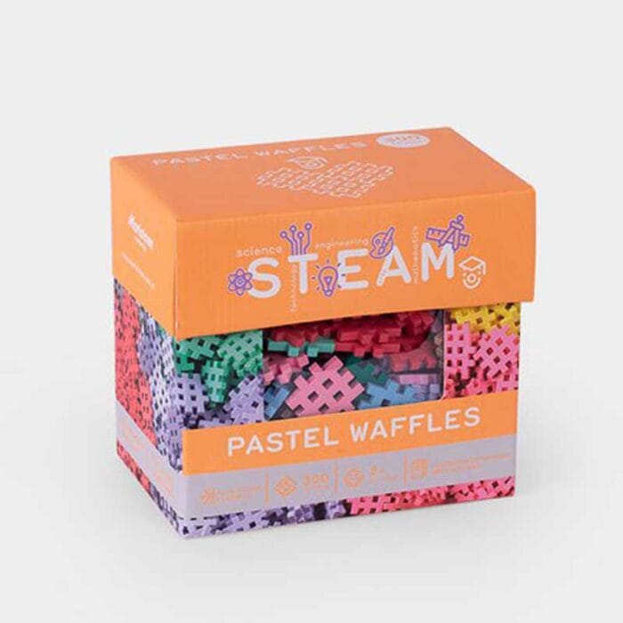 STEAM вафлен конструктор в пастелни цветове - 300 части - Image 2