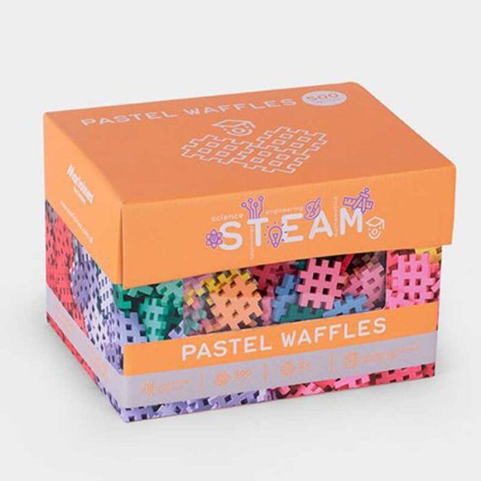 STEAM вафлен конструктор в пастелни цветове - 500 части - Image 2