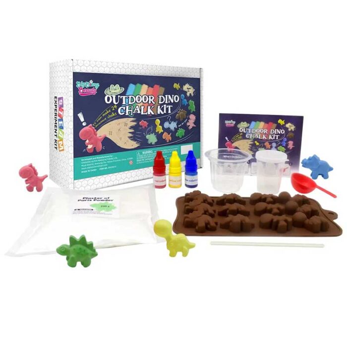 STEAM комплект - Направи си цветен тебешир - Дино - Image 2