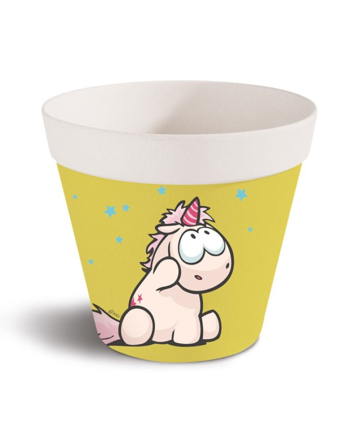 Бамбукова саксия - Еднорогът Theodor, жълта - Image 2