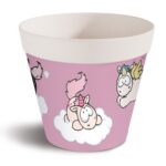 Бамбукова саксия - Еднорогът Theodor, розова