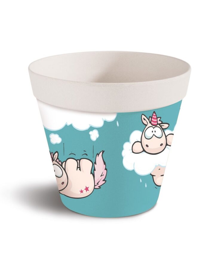 Бамбукова саксия - Еднорогът Theodor, синя - Image 2