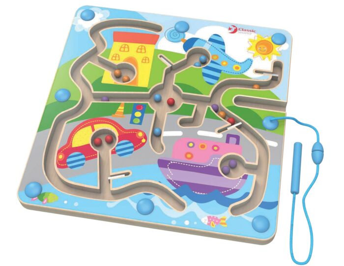 Детска дървена игра с магнити - трафик - Image 2