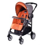 Детска количка, комбинирана Zooper Waltz Honey Citrus, сиво и оранжево