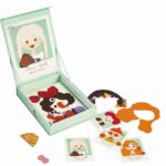 Детска магнитна игра с момиче - различни професии