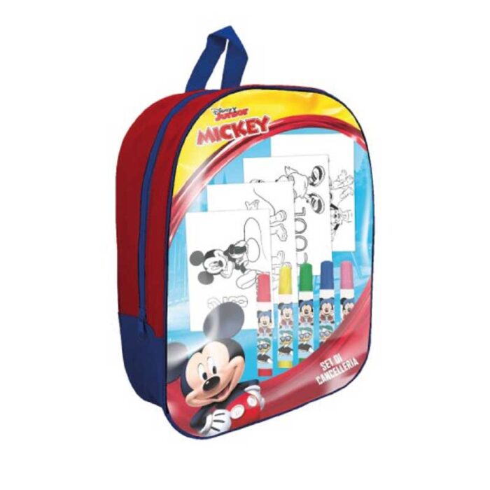 Детска раничка с аксесоари за оцветяване "Мики Маус" - 12 части - Image 2