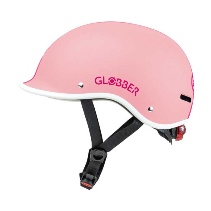 Детска светеща каска Globber Master XS/S (47-51см), пастелно розова - Image 2