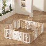 Бебешка ограда с баскетболен кош и дъска за рисуване - Бухалче