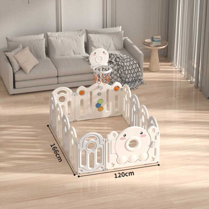 Бебешка ограда с баскетболен кош и табло с активности - Октопод - Image 2