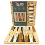 Детска дървена игра "Табла", 22 см